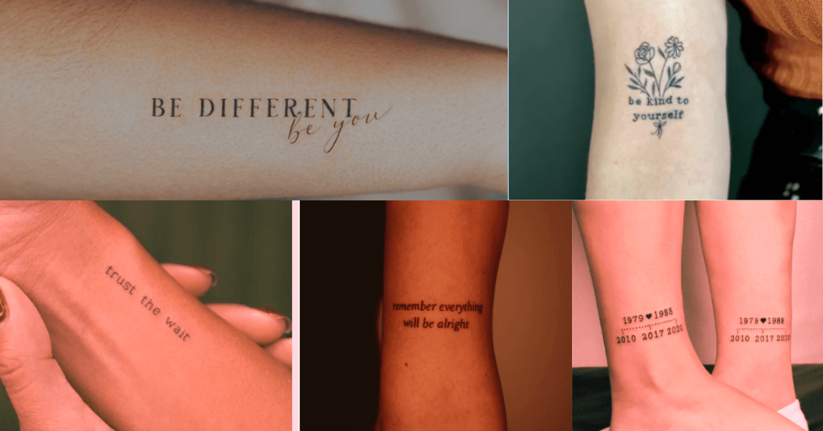 Simple Script Tattoos Minimalist Tattoos For Women | All Stuffs Guide