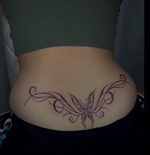 1. Butterfly Trampstamp Tattoo