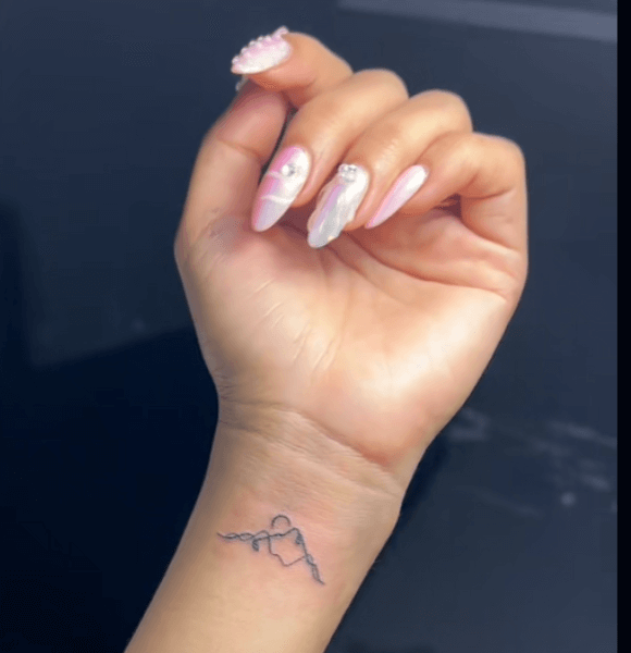 1. Tiny mountain Ranges as a one of the Nature-Inspired Small Tattoo Ideas For Women