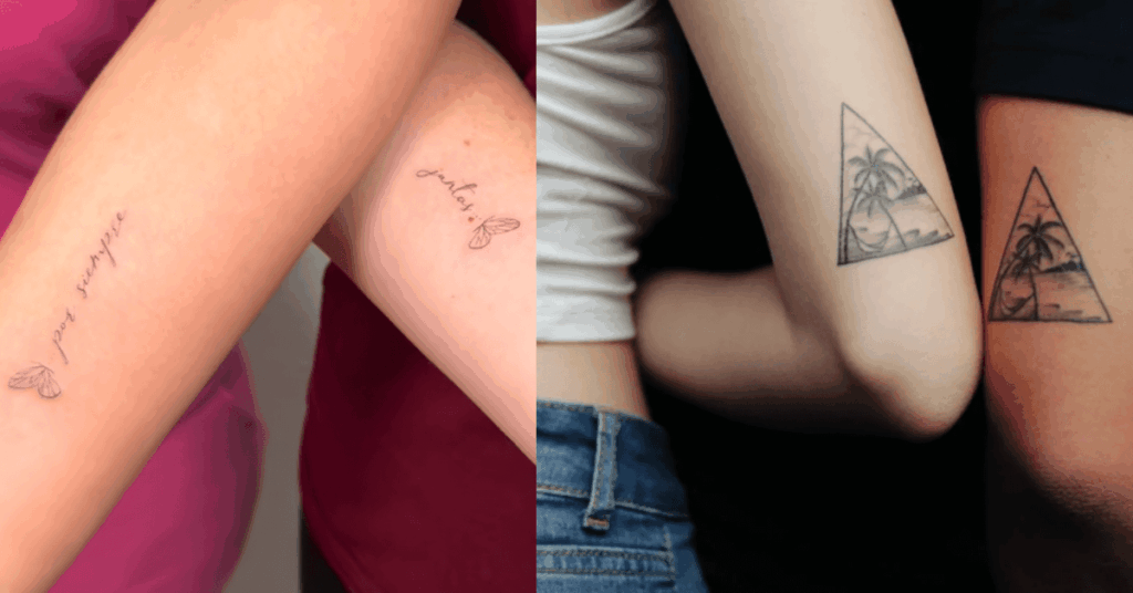 15. Matching Arm Tattoos