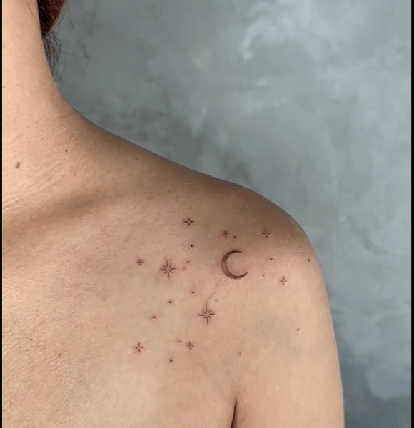 Constellation Mini Tattoo of Virgo
