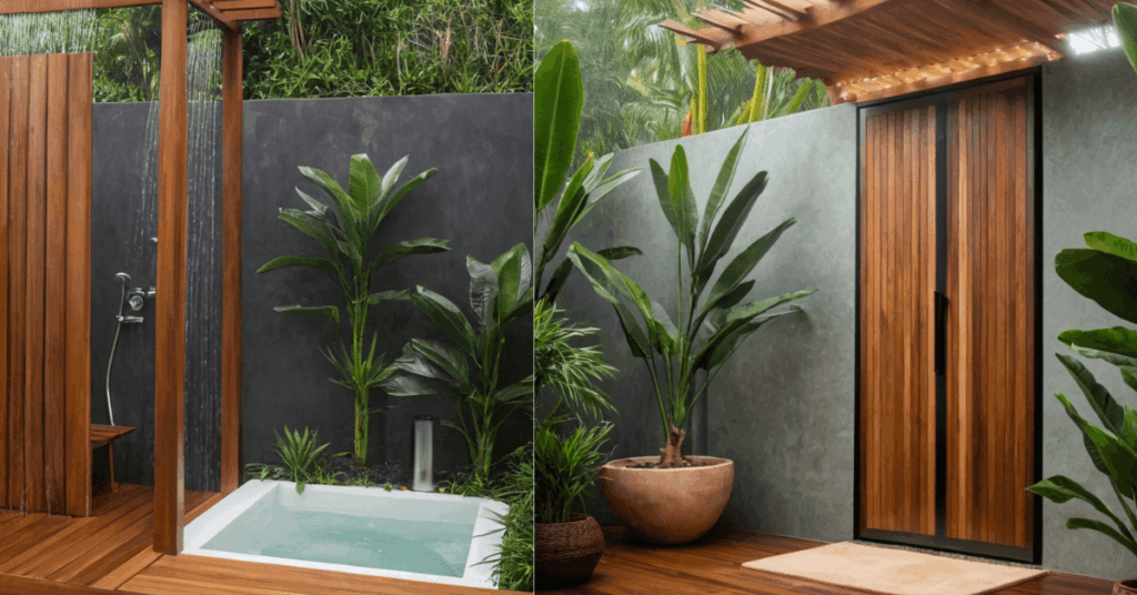9. Bird of Paradise (Strelitzia reginae) as winter-proof plant for outdoor shower