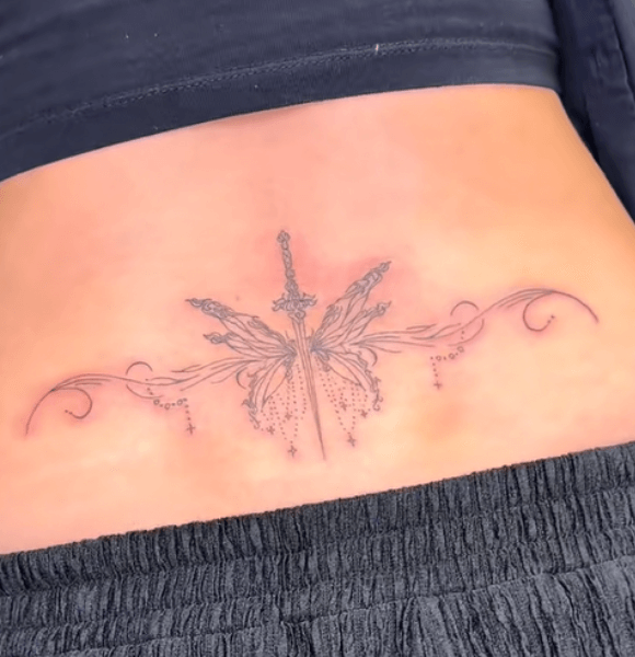 Butterflies for tramp stamp tattoo