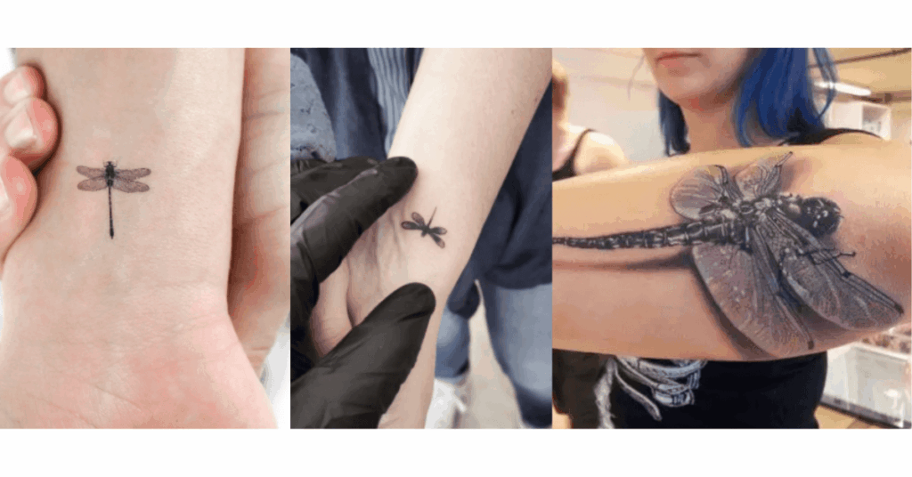 Dragonfly women arm Tattoo