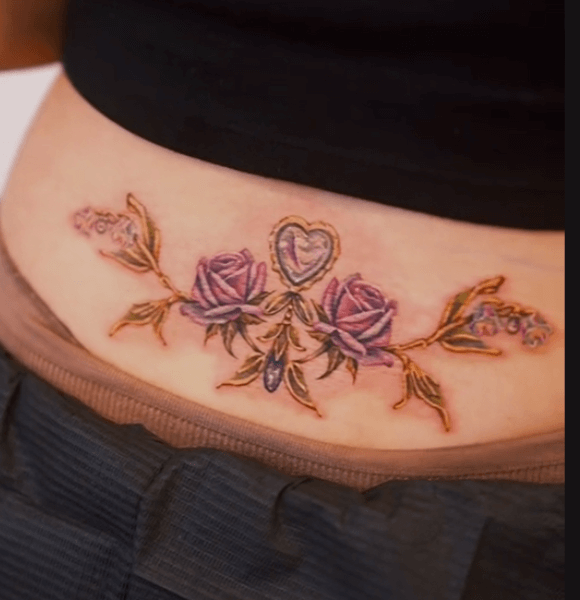 Flowers (Roses, Lotuses, Cherry Blossoms) as Tramp Stamp Designs