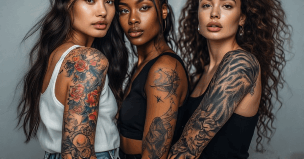 12 Half Sleeve Tattoos Women’s Love