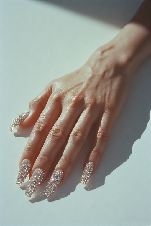 12. Coffin Nails with 3D Embellishments