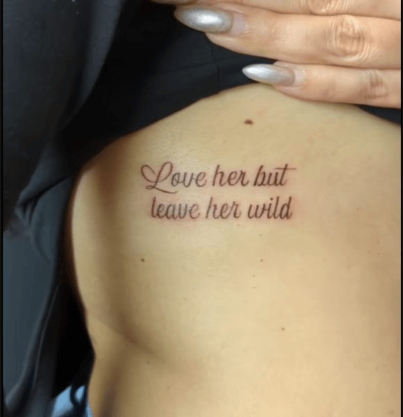 Love her but leave her wild.