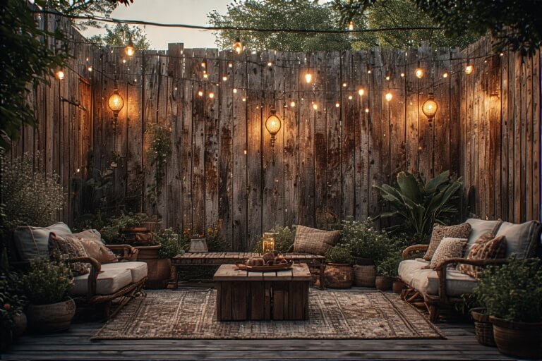 11. Reclaimed Wood Fence