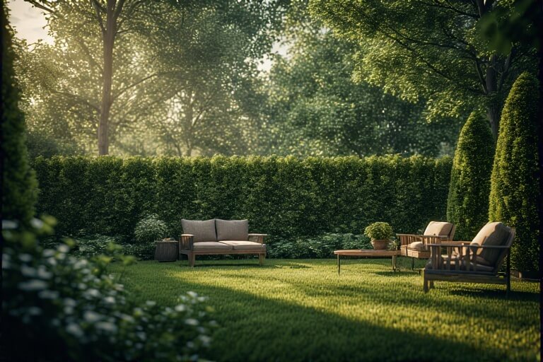 12. Tall Hedge Fence