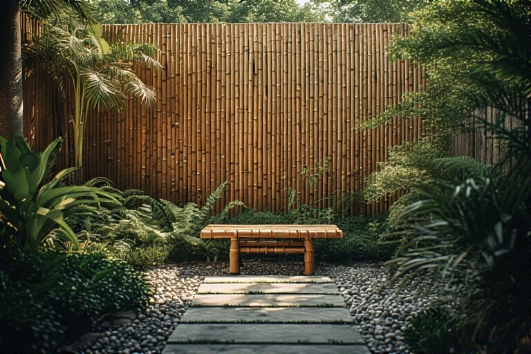 5. Bamboo Privacy Fence