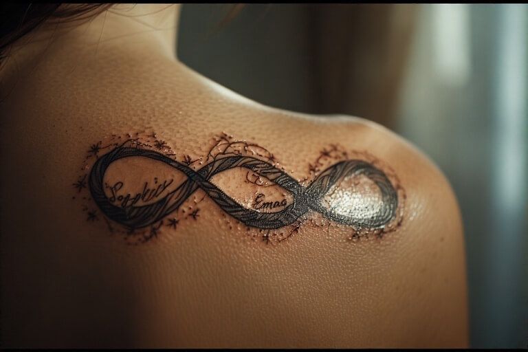 9. Infinity Symbol with Names
