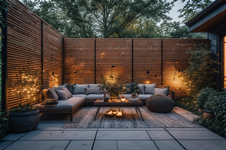 14. Slatted Wood + Wire Combo