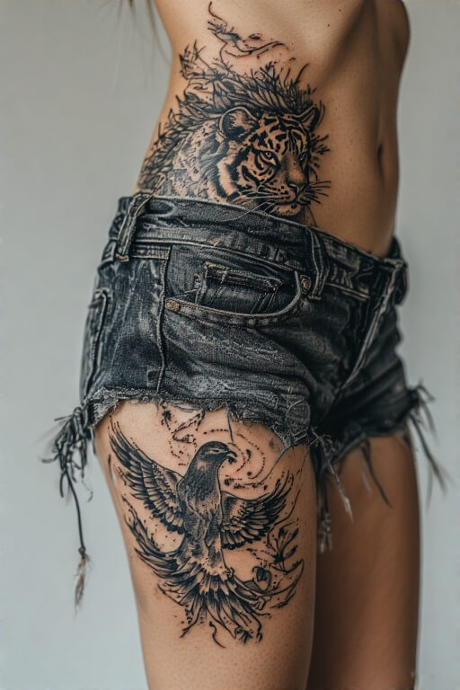 Female Tattoos on Hip