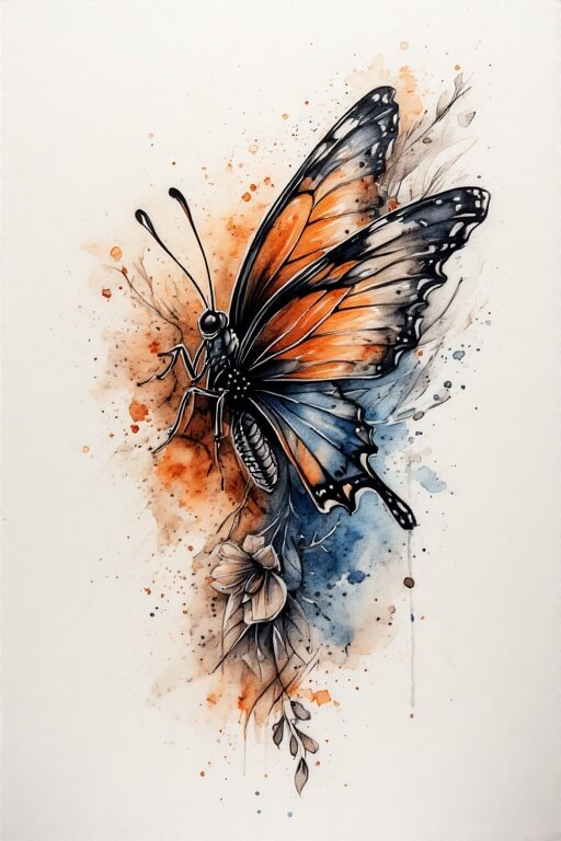 3. Butterfly Hip Tattoos