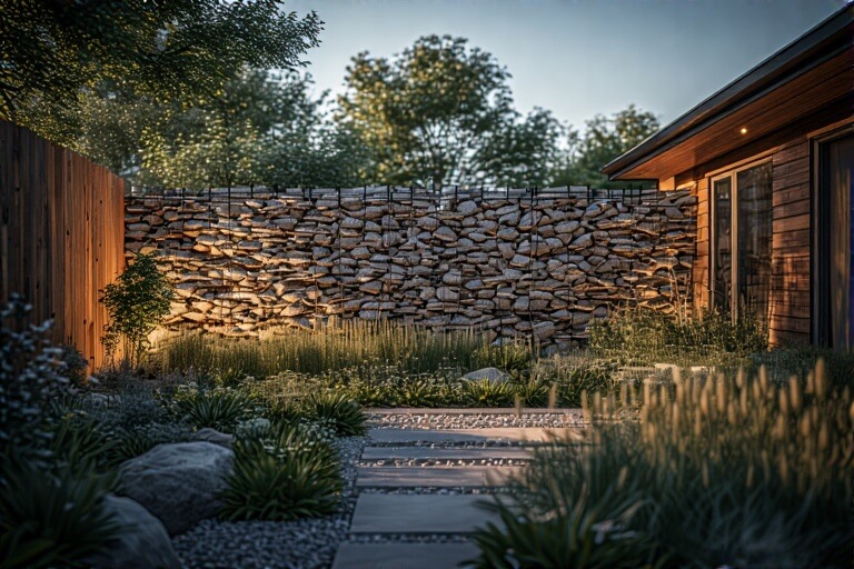 8. Gabion Fence