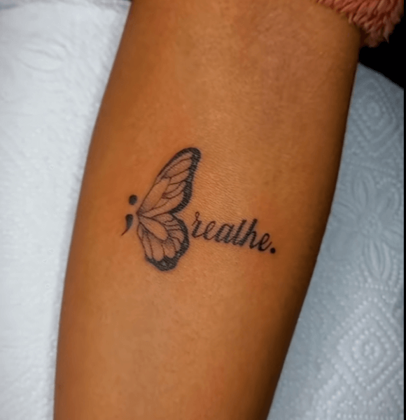 Breathe as another tattoo with deep meaning