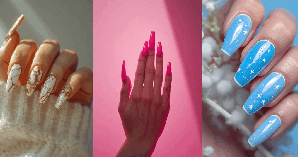 Coffin Shaped Nail Ideas 20 Stunning Styles to Try Now