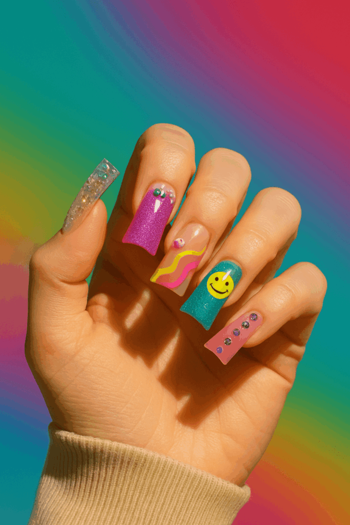 10. Flare Nails (Duck Nails)