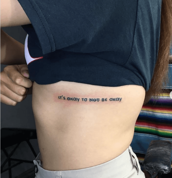 23. “It’s okay not to be okay.”