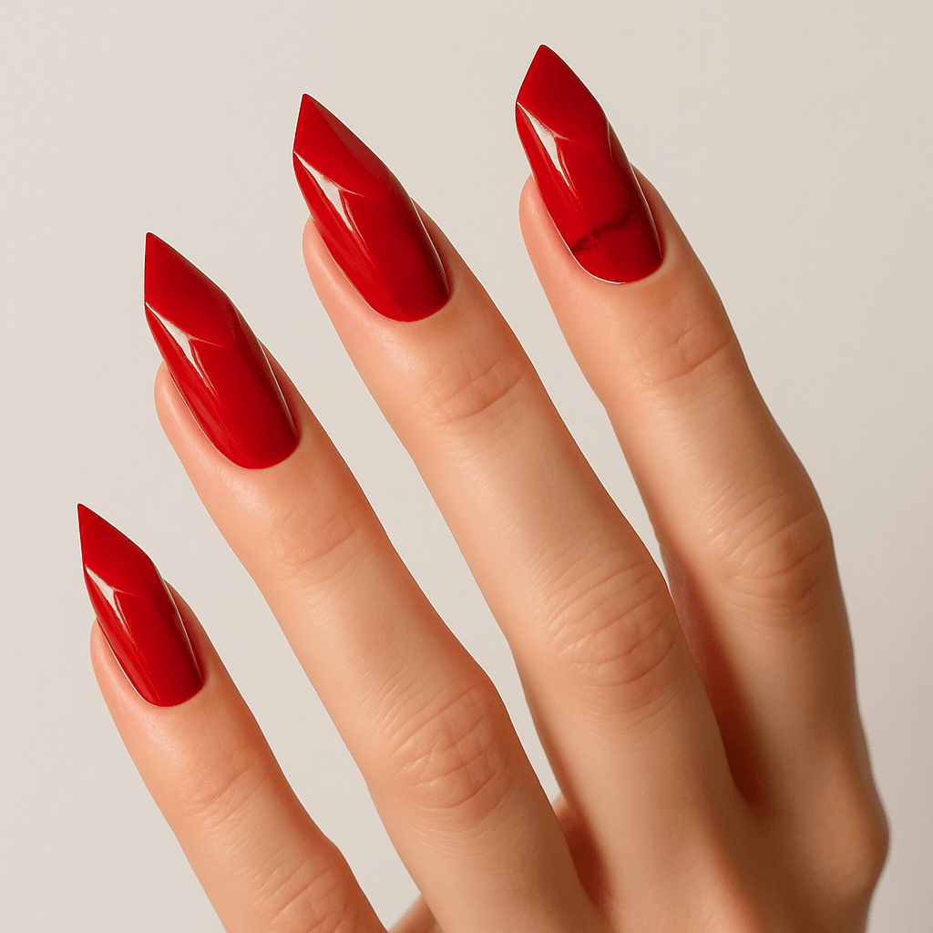 11. Lipstick Nails