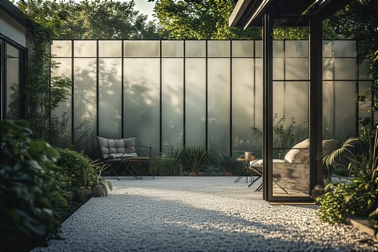 10. Frosted Glass Panels