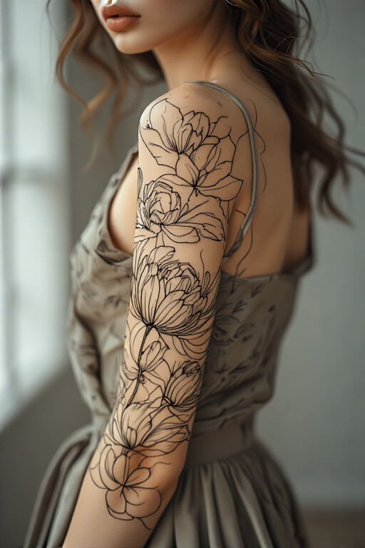 11. Minimal Linework Flowers