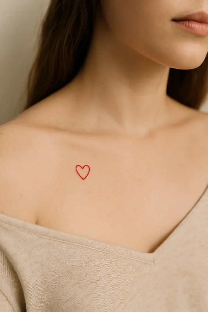 11. Red Ink Freckle Heart