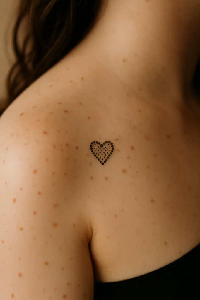 9. Freckle Cluster Heart