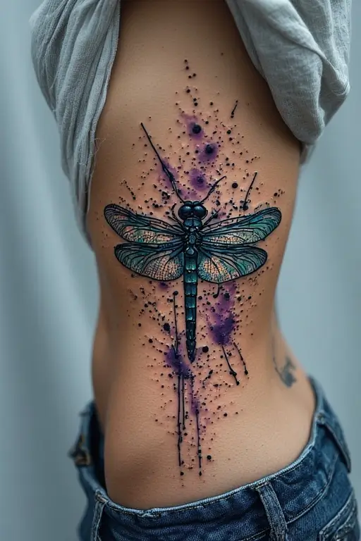 12. Abstract Dragonfly Tattoo ideas