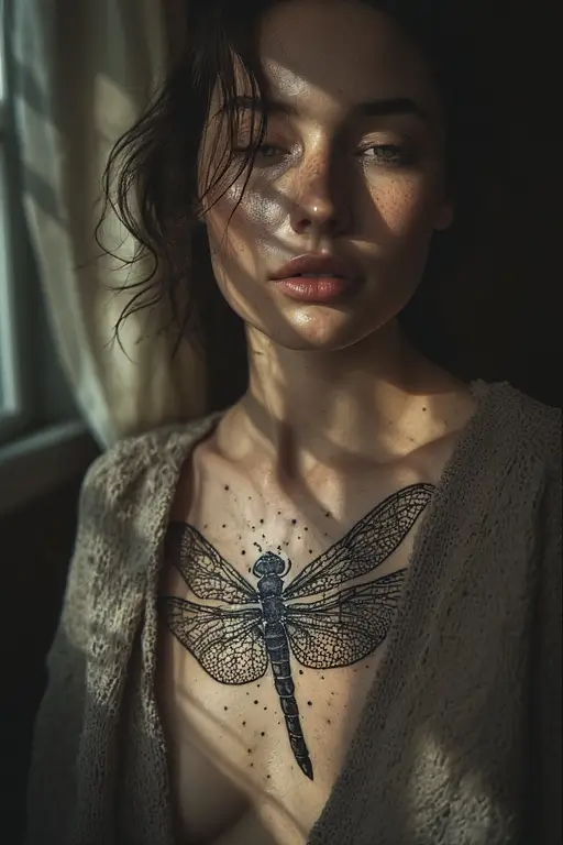 1. Ornamental Dragonfly Across the Sternum