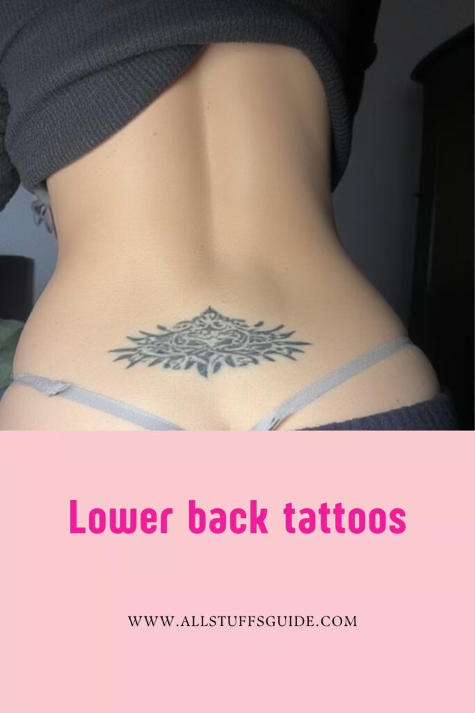 Sleek and Bold Lower Back Artwork
