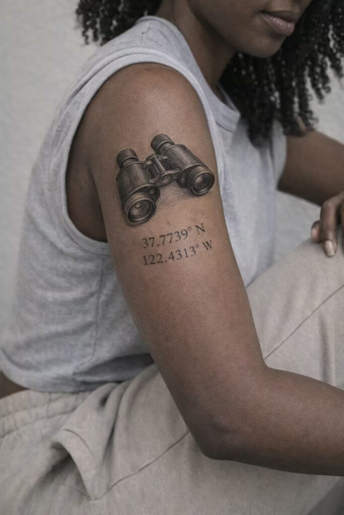 Marked Path Half Sleeve Tattoo