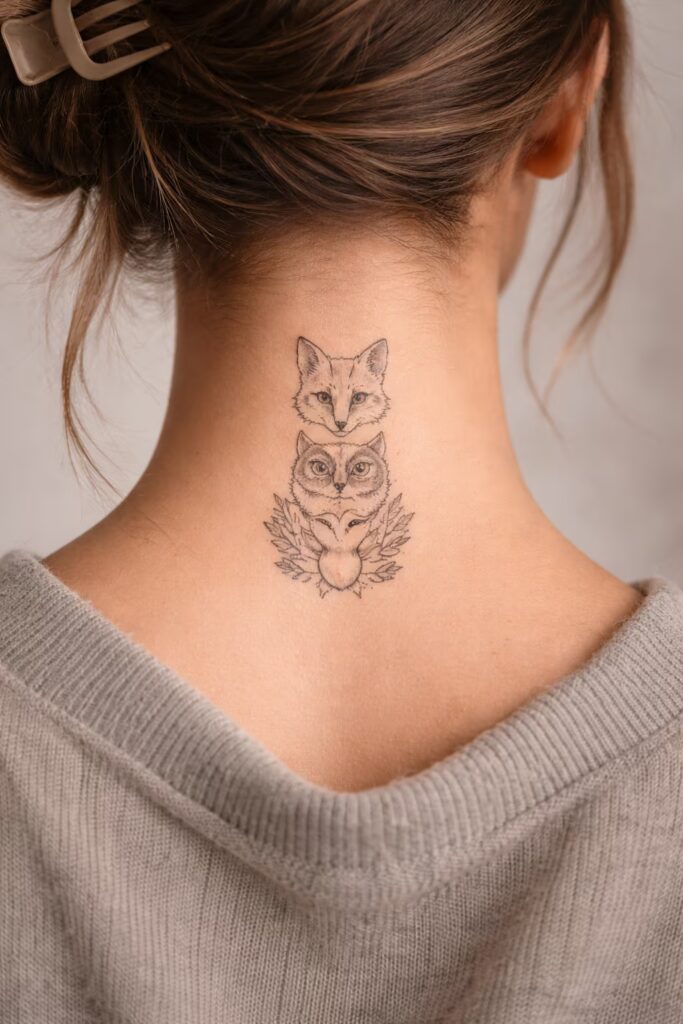 15. Animal Spirits Micro Tattoo