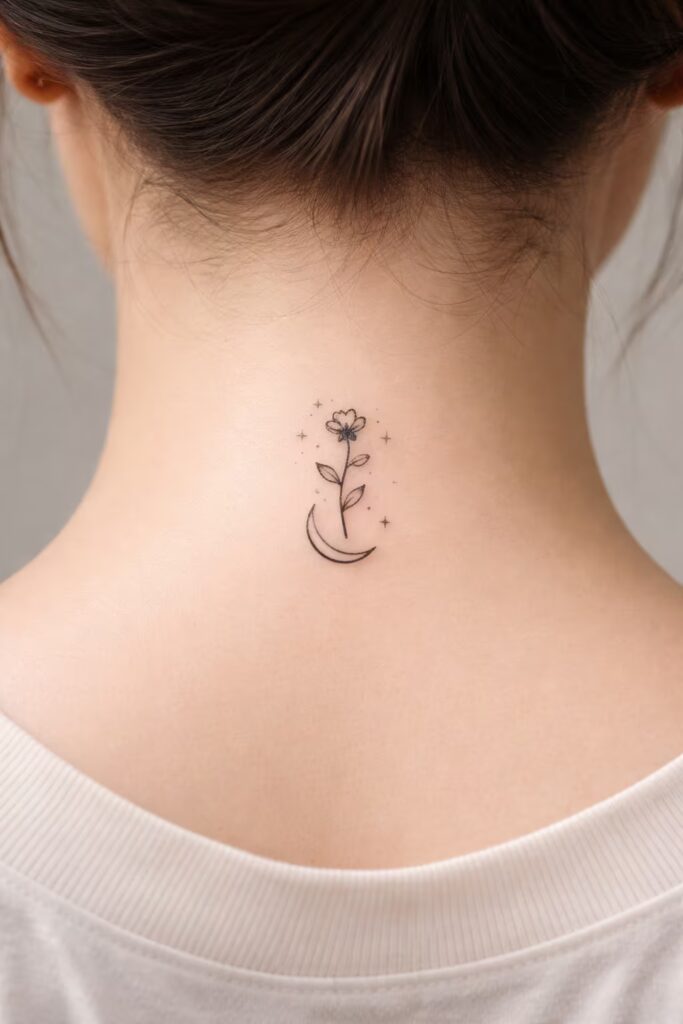 1. Growth and Transformation Back of Neck Tattoo Ideas