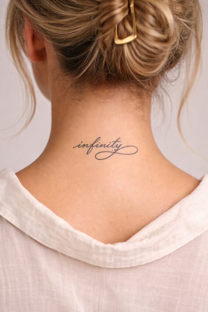 7. Infinity Script Tattoo