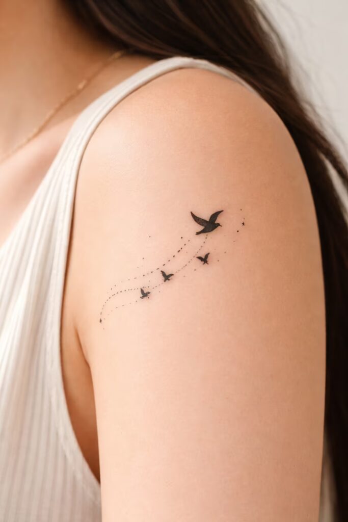 1. Soaring Freedom Bird Tattoo