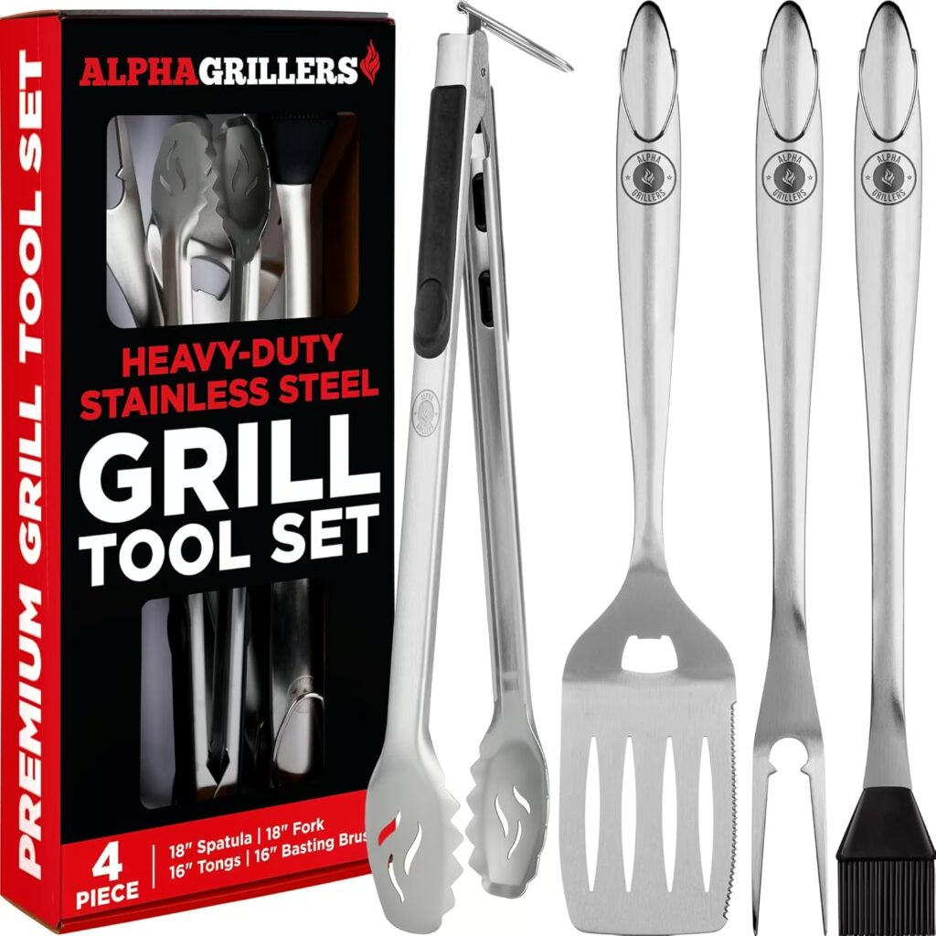 5. Alpha Grillers Piece BBQ Tool Set That Fits in a Carry Case