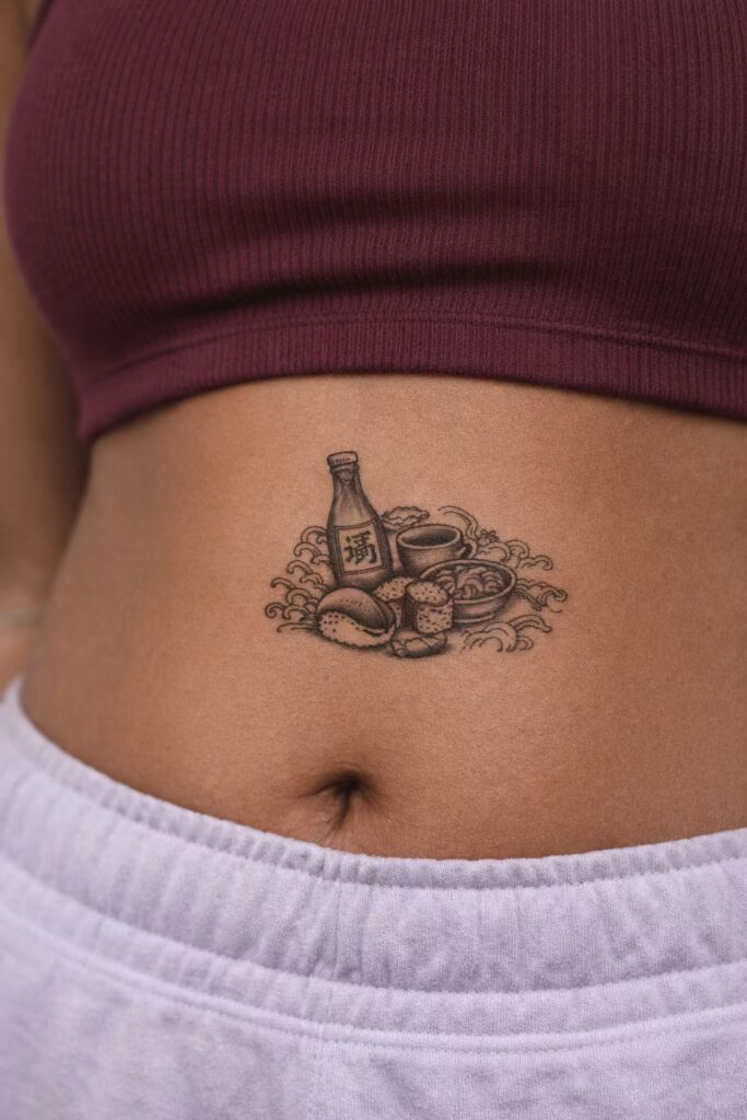 Japanese Irezumi Food & Drink Stomach Tattoos