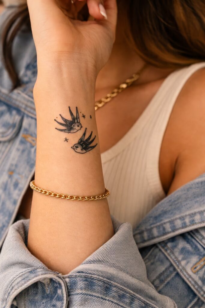 Timeless Swallow Pair: Symbol of Freedom and Loyalty