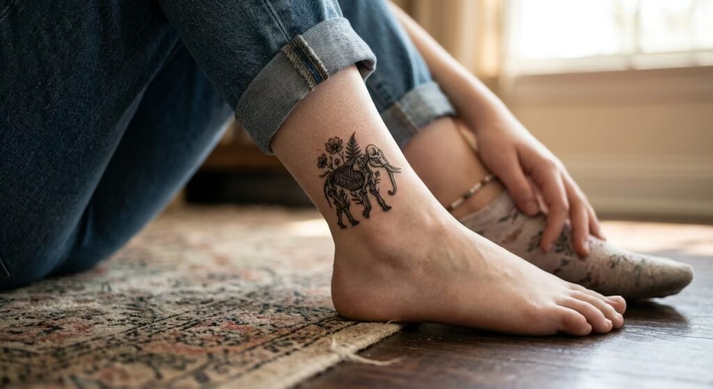 Fern & Wildflower Skeleton Design
