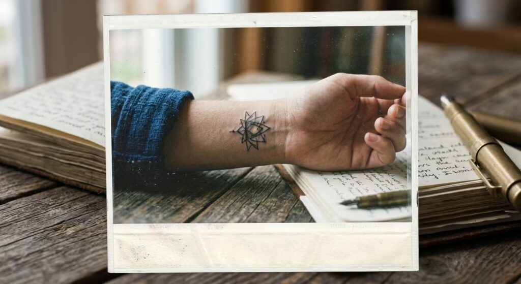 Harmonious Connection_ The Faded Geometric Lotus