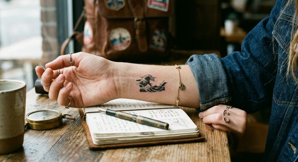 The Glitched Current_ Tiny Wrist Tattoos for the Modern Nomad
