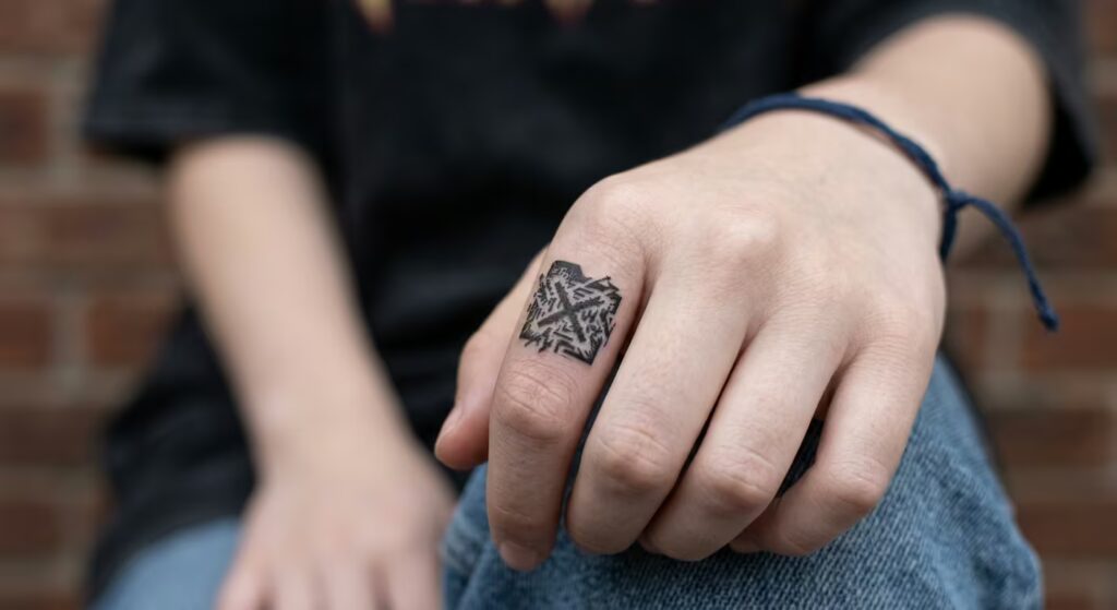 The Glyph of Selective Deletion A Simple Cyber Sigil Tattoo for Women