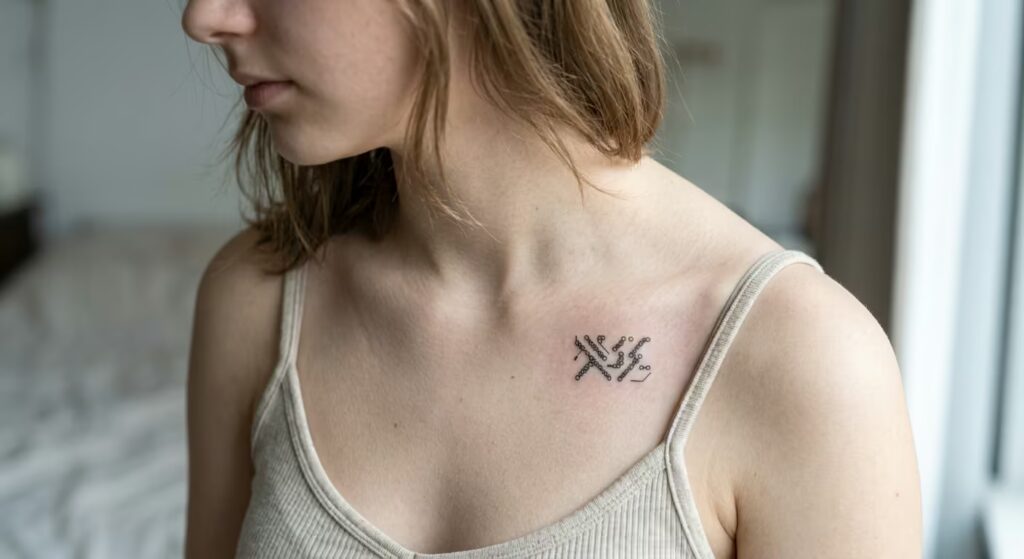 The _Orphan-Key_ Array A Simple Cyber Sigil Tattoo for Women