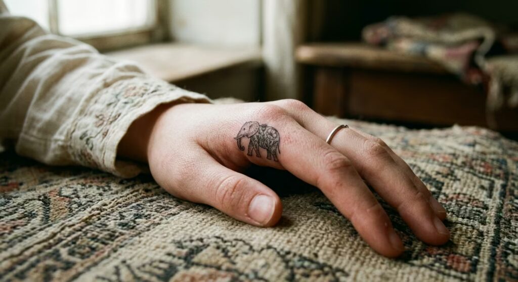 Wild Poppy Elephant Tattoos for Women A Hiraeth Heart