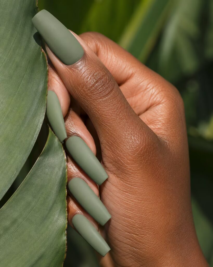 Sage Green Matte Coffin