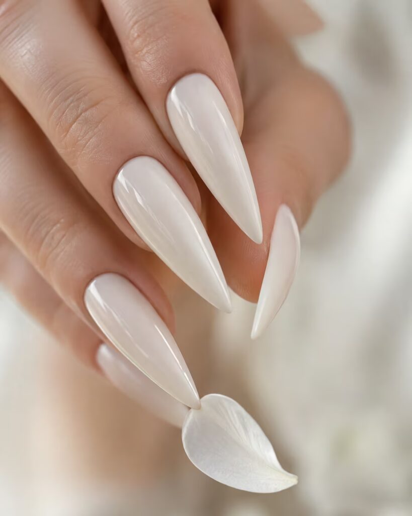 Ivory Glazed Stiletto