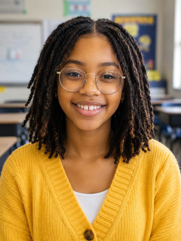 Medium Faux Locs back to school hairstyles for black women