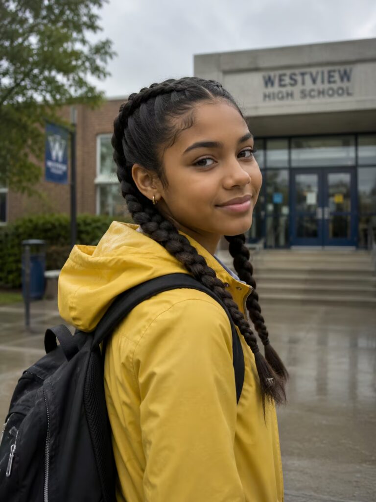French Braid Pigtails back to school hairstyles for black women